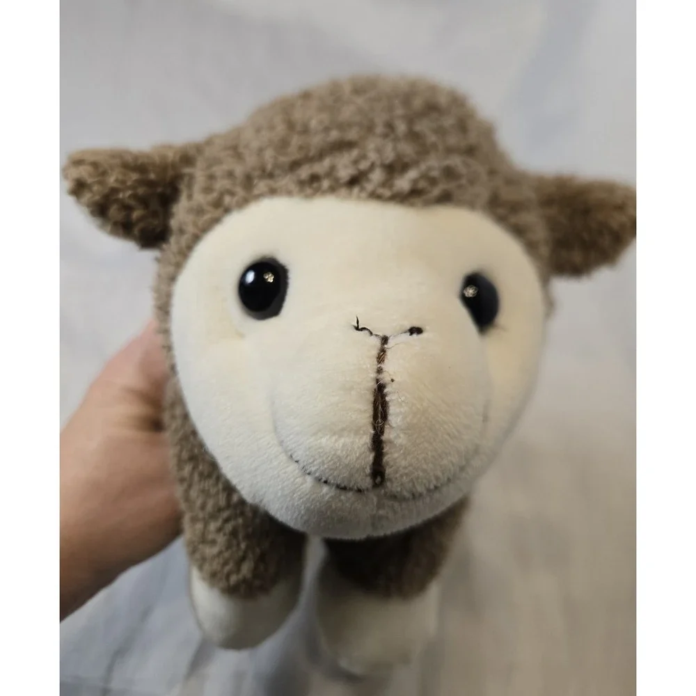 Fuzzy Plush‎ Brown Cream Lamb 10